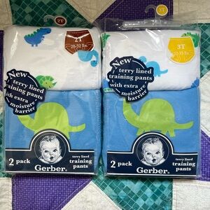 Gerber 4- Training Pants & 8-Plastic Liners